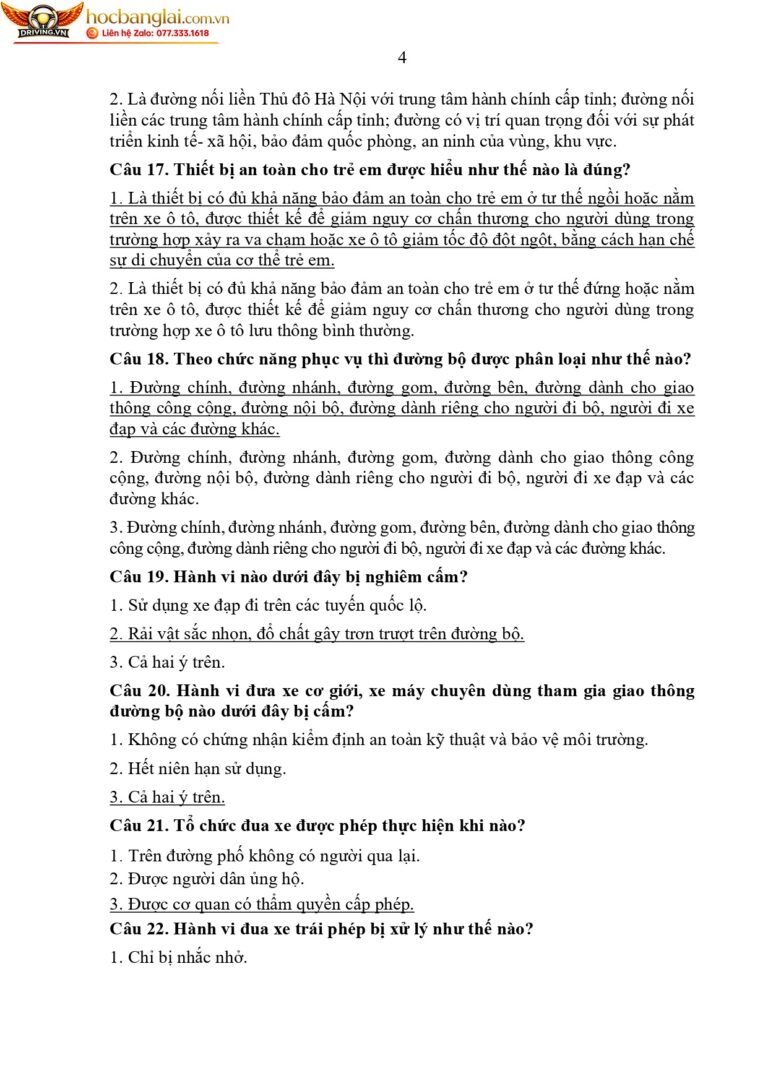 bộ 600 câu hỏi dùng cho sát hạch lái xe cơ giới đường bộ (1) page 0008