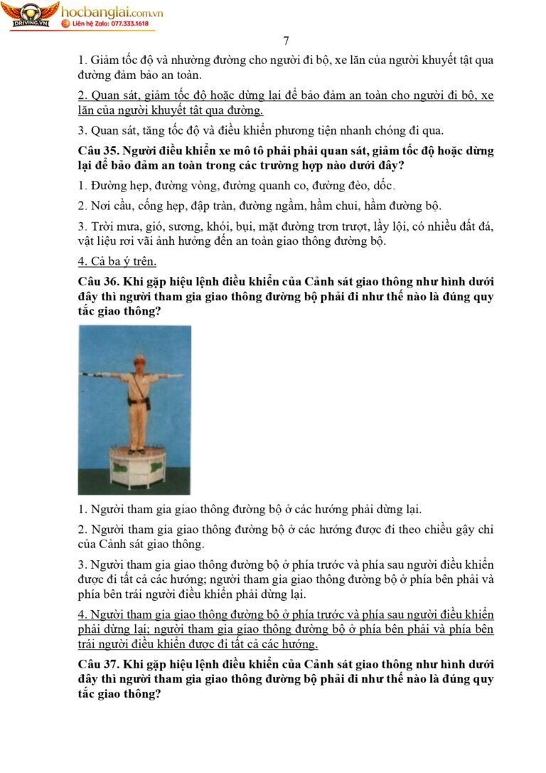 bộ 600 câu hỏi dùng cho sát hạch lái xe cơ giới đường bộ (1) page 0011