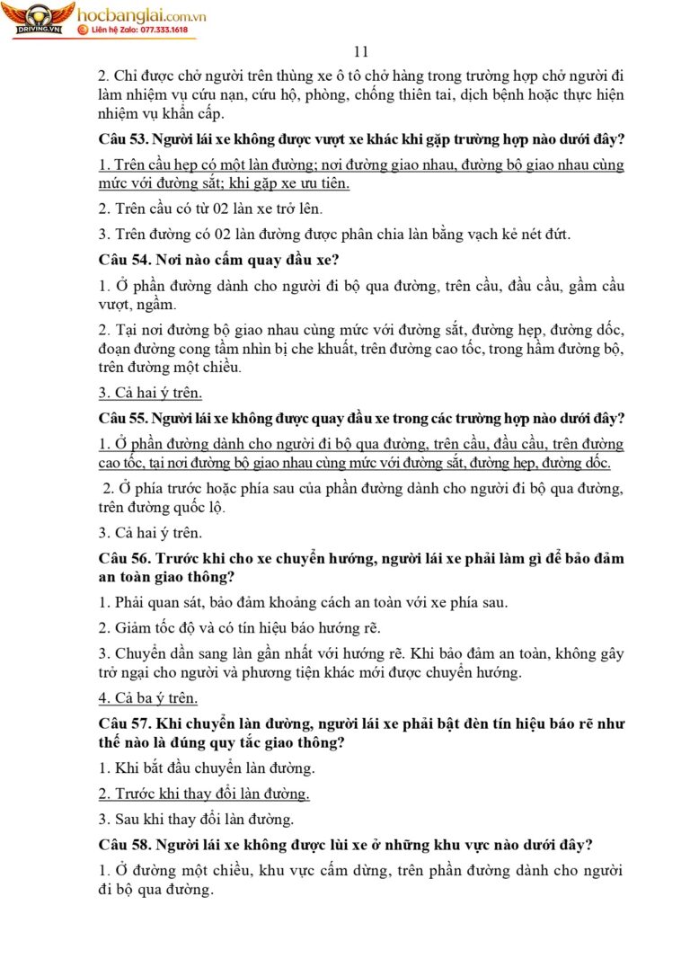 bộ 600 câu hỏi dùng cho sát hạch lái xe cơ giới đường bộ (1) page 0015