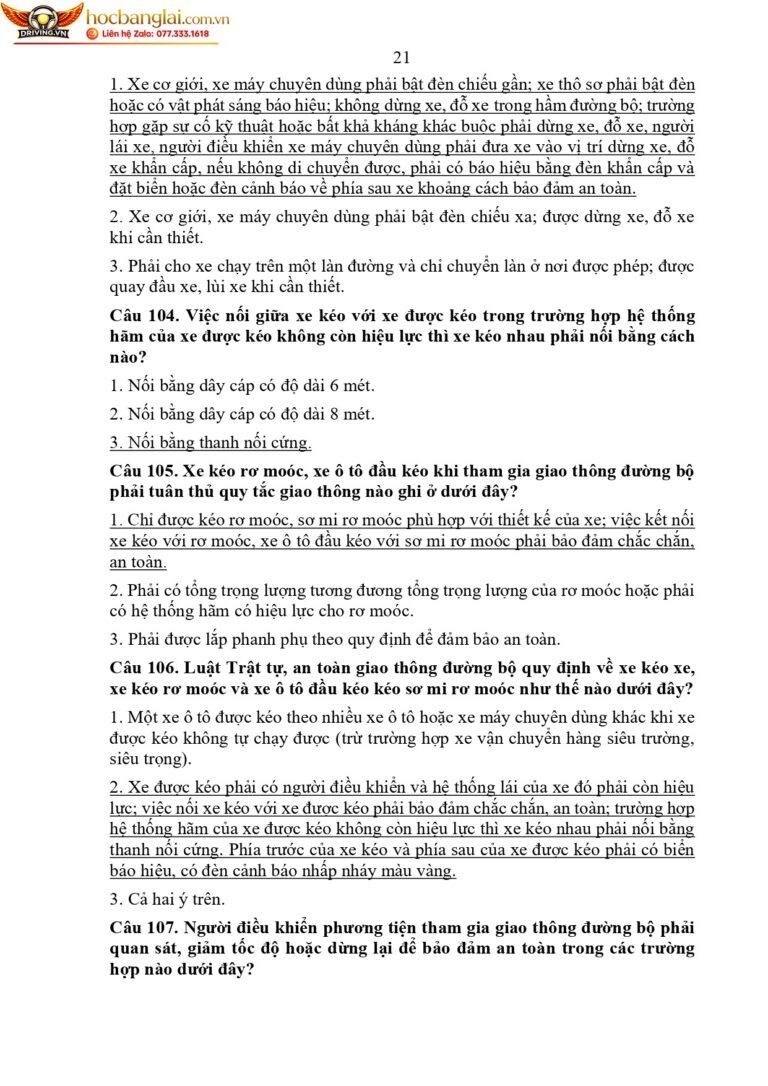 bộ 600 câu hỏi dùng cho sát hạch lái xe cơ giới đường bộ (1) page 0025