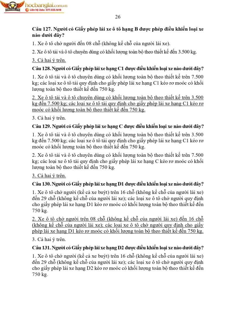 bộ 600 câu hỏi dùng cho sát hạch lái xe cơ giới đường bộ (1) page 0030