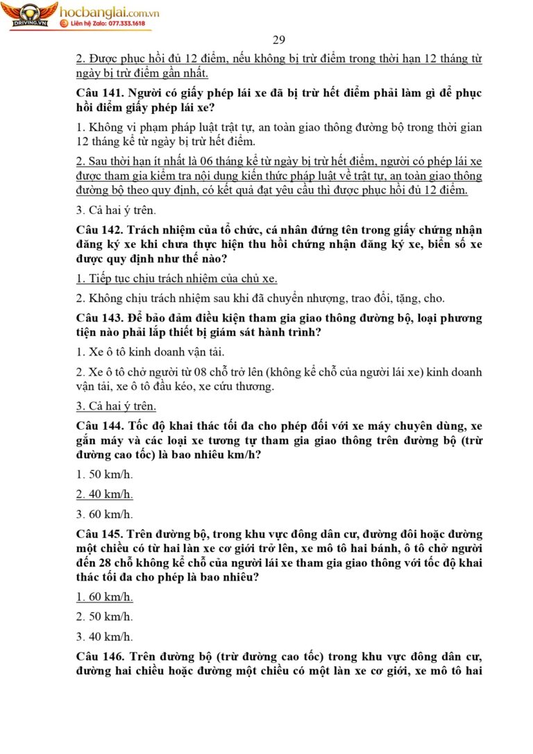bộ 600 câu hỏi dùng cho sát hạch lái xe cơ giới đường bộ (1) page 0033