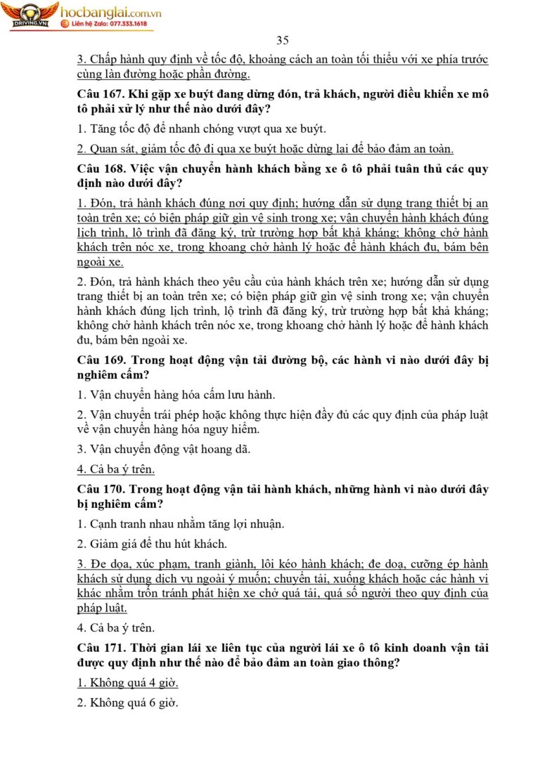 bộ 600 câu hỏi dùng cho sát hạch lái xe cơ giới đường bộ (1) page 0039