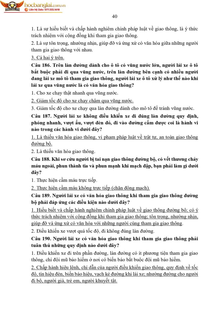 bộ 600 câu hỏi dùng cho sát hạch lái xe cơ giới đường bộ (1) page 0044