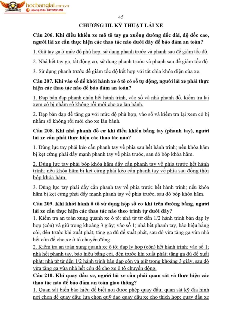 bộ 600 câu hỏi dùng cho sát hạch lái xe cơ giới đường bộ (1) page 0049