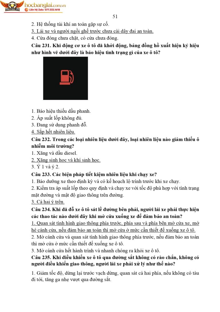 bộ 600 câu hỏi dùng cho sát hạch lái xe cơ giới đường bộ (1) page 0055