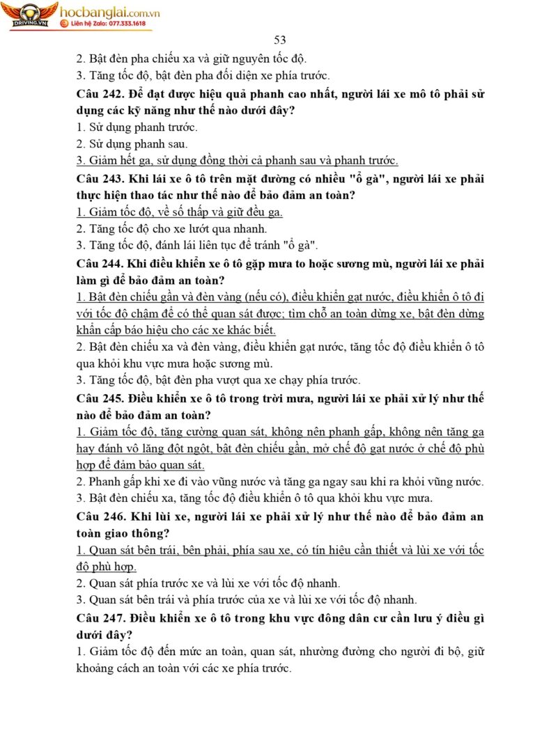 bộ 600 câu hỏi dùng cho sát hạch lái xe cơ giới đường bộ (1) page 0057