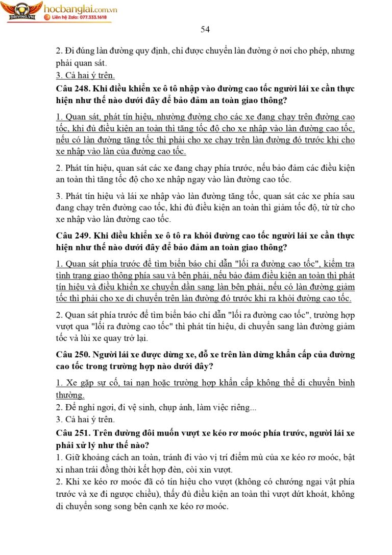 bộ 600 câu hỏi dùng cho sát hạch lái xe cơ giới đường bộ (1) page 0058