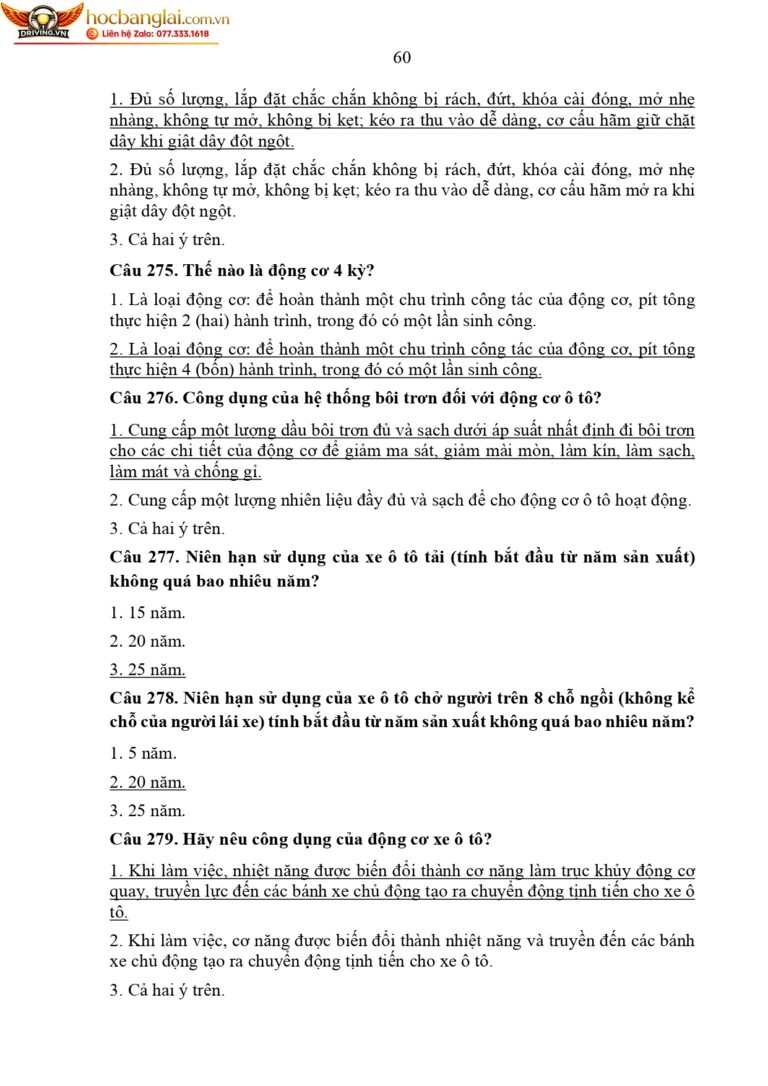 bộ 600 câu hỏi dùng cho sát hạch lái xe cơ giới đường bộ (1) page 0064