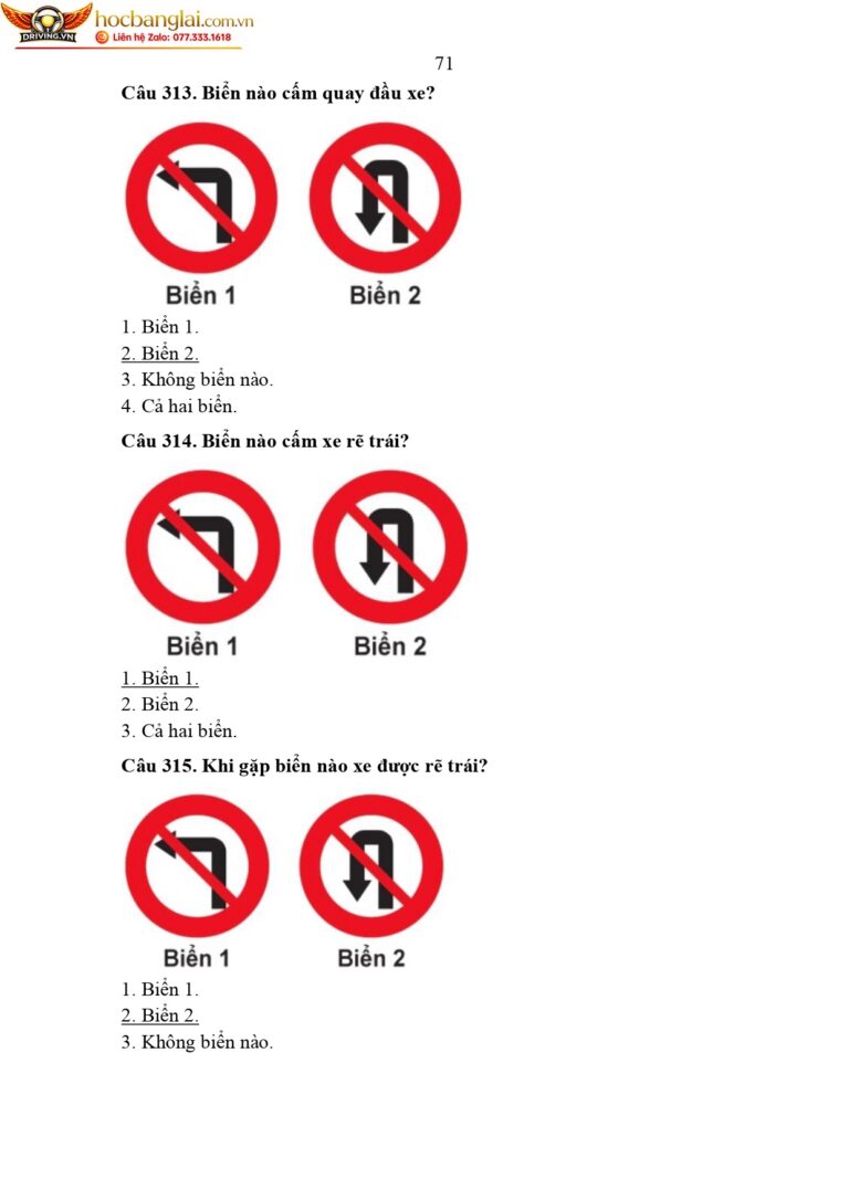bộ 600 câu hỏi dùng cho sát hạch lái xe cơ giới đường bộ (1) page 0075