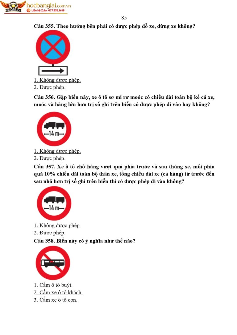 bộ 600 câu hỏi dùng cho sát hạch lái xe cơ giới đường bộ (1) page 0089