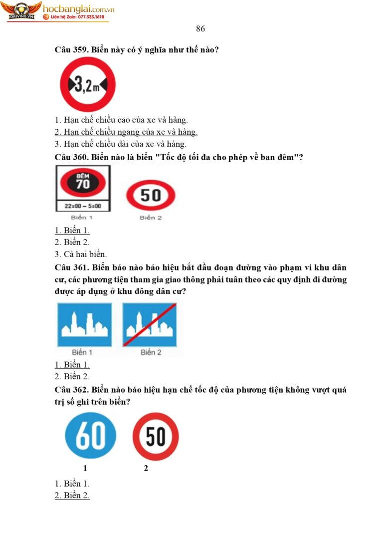 bộ 600 câu hỏi dùng cho sát hạch lái xe cơ giới đường bộ (1) page 0090