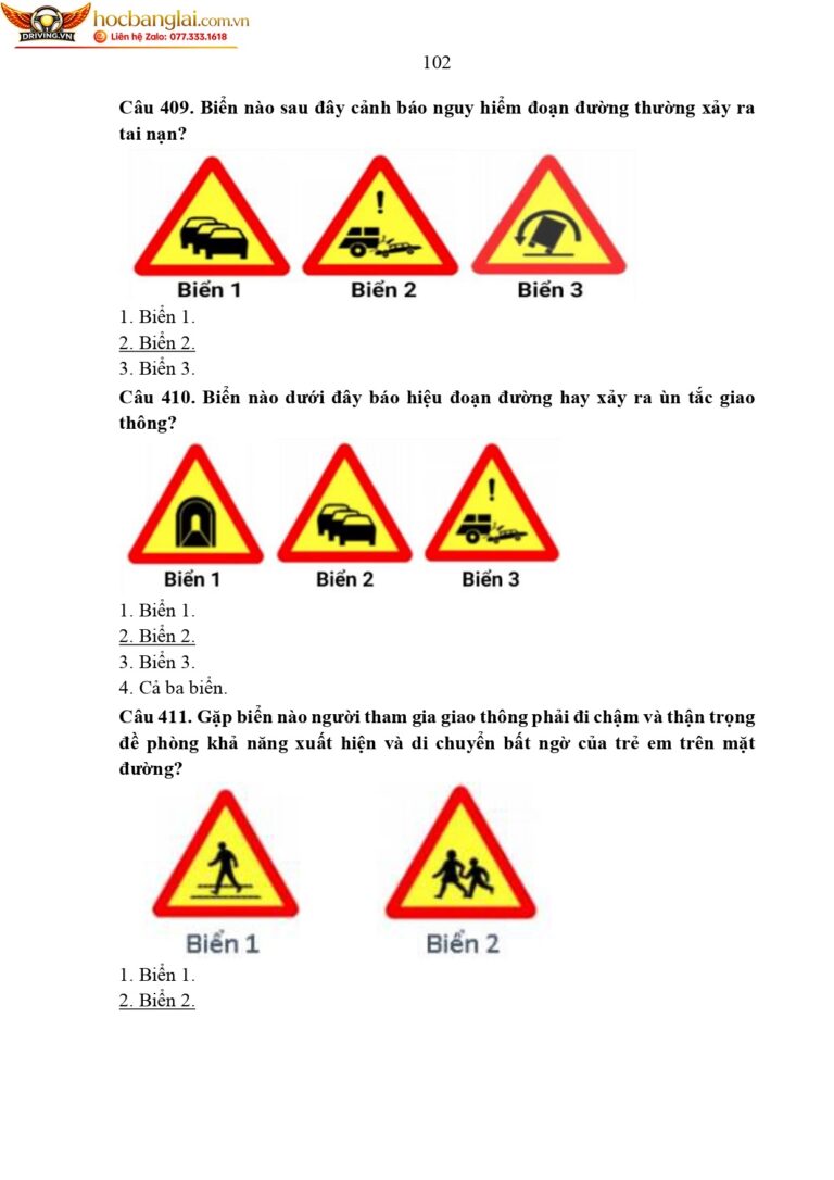 bộ 600 câu hỏi dùng cho sát hạch lái xe cơ giới đường bộ (1) page 0106