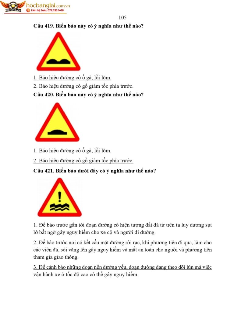 bộ 600 câu hỏi dùng cho sát hạch lái xe cơ giới đường bộ (1) page 0109