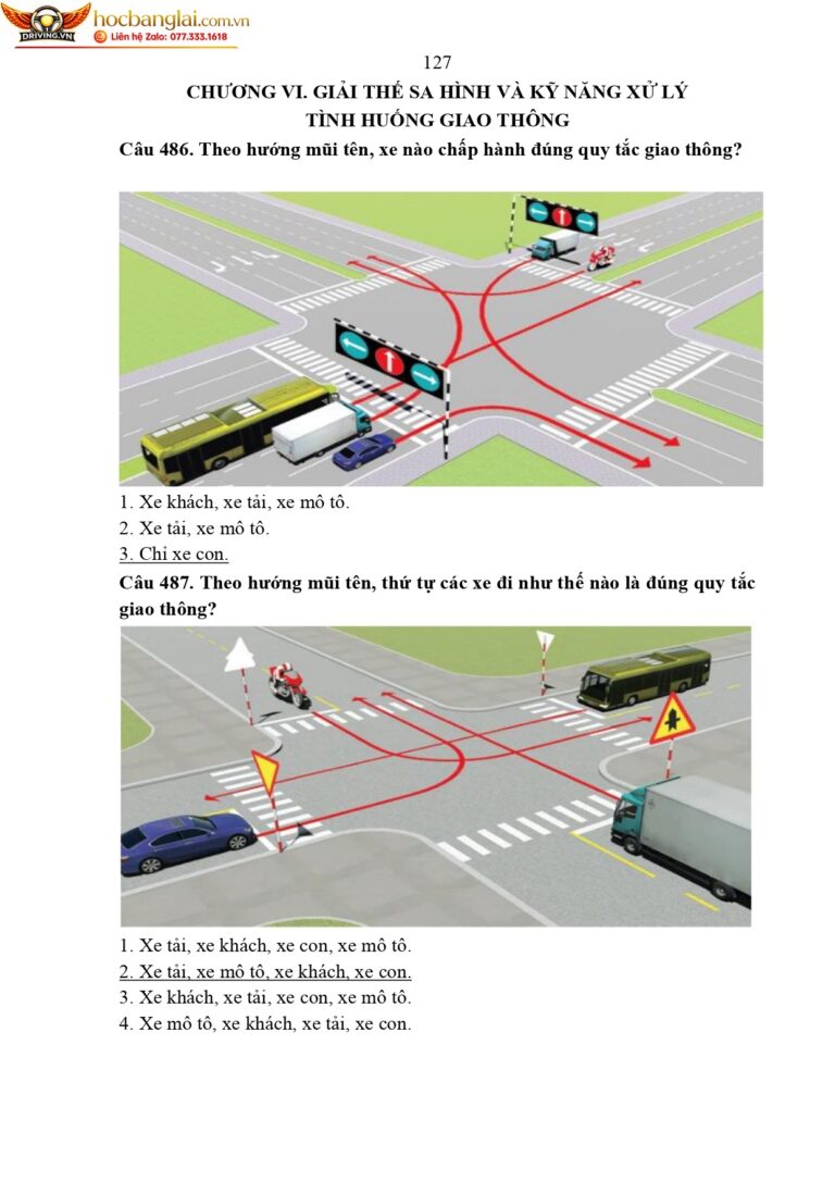 bộ 600 câu hỏi dùng cho sát hạch lái xe cơ giới đường bộ (1) page 0131