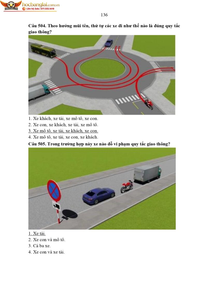 bộ 600 câu hỏi dùng cho sát hạch lái xe cơ giới đường bộ (1) page 0140