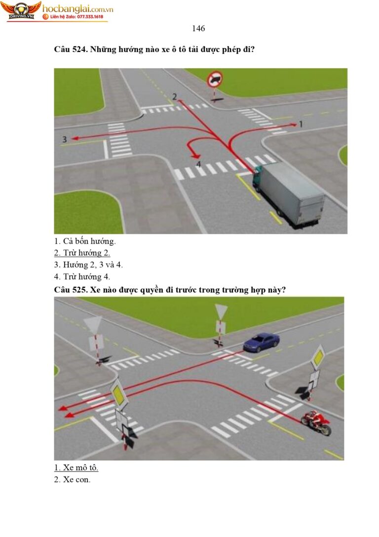 bộ 600 câu hỏi dùng cho sát hạch lái xe cơ giới đường bộ (1) page 0150