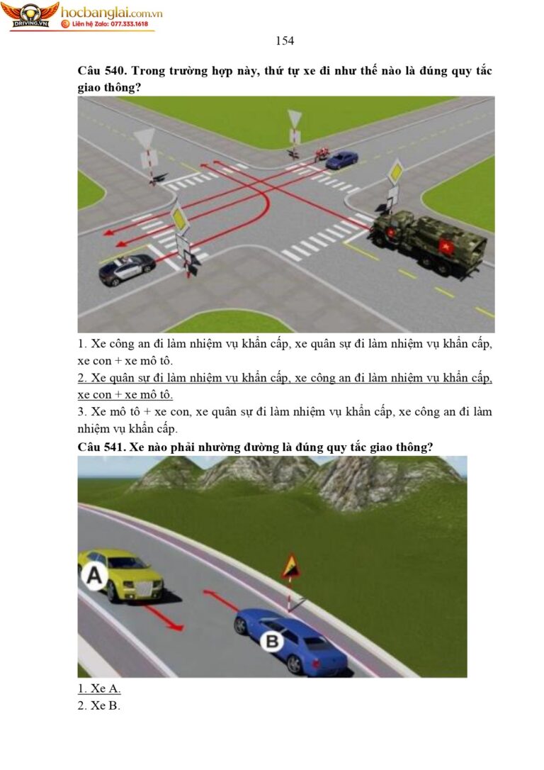 bộ 600 câu hỏi dùng cho sát hạch lái xe cơ giới đường bộ (1) page 0158