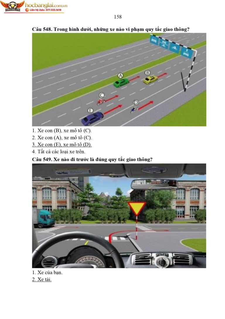 bộ 600 câu hỏi dùng cho sát hạch lái xe cơ giới đường bộ (1) page 0162