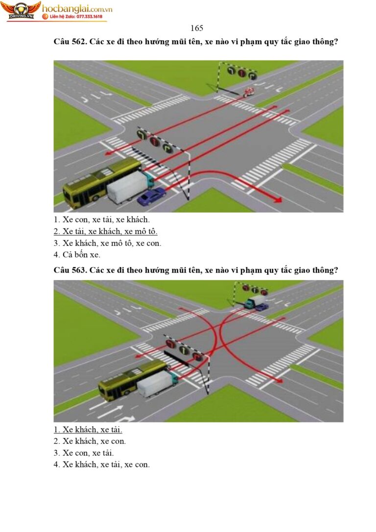 bộ 600 câu hỏi dùng cho sát hạch lái xe cơ giới đường bộ (1) page 0169