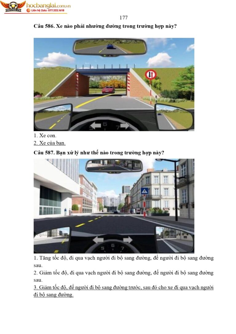 bộ 600 câu hỏi dùng cho sát hạch lái xe cơ giới đường bộ (1) page 0181