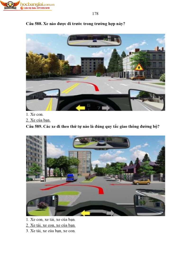 bộ 600 câu hỏi dùng cho sát hạch lái xe cơ giới đường bộ (1) page 0182