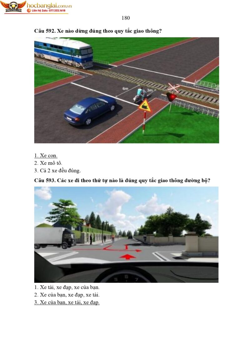 bộ 600 câu hỏi dùng cho sát hạch lái xe cơ giới đường bộ (1) page 0184